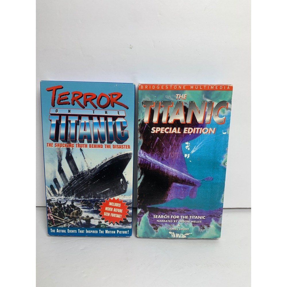 Terror on the Titanic/ The Titanic Special Edition Lot of Two Tapes‎